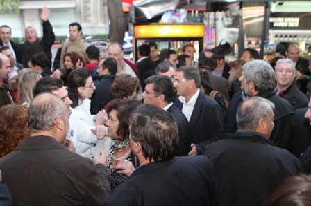 Στιγμιότυπο από την Αγωνιστική Συγκέντρωση της ΟΤΟΕ στο θέατρο ΒΡΕΤΑΝΙΑ τη Δευτέρα 17 Οκτωβρίου 2011