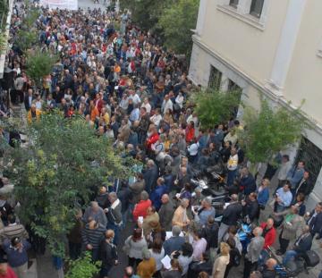 Στιγμιότυπο από την 24ωρη Πανελλαδική Απεργία της ΟΤΟΕ, την Τετάρτη 24/10/12 - Συγκέντρωση διαμαρτυρίας και πορεία.